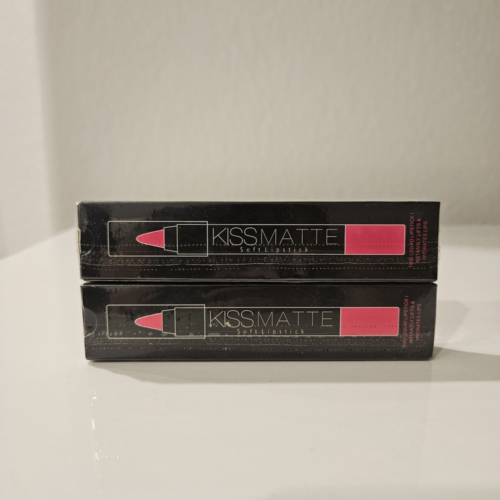 2 Set Kiss Matte Soft Lipstick Shade 10 And 11 Dnm Beauty Pink